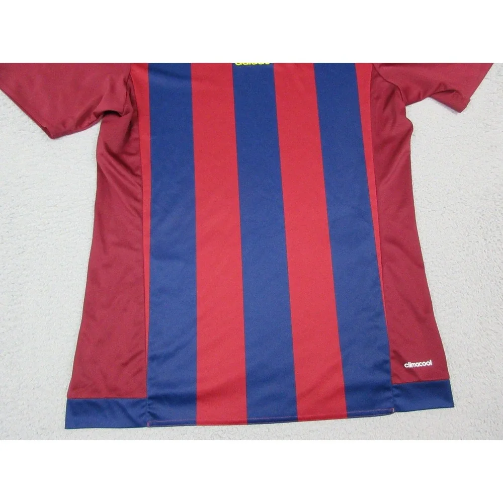 FC Barcelona Jersey Mens Medium Red Logo Futbol Soccer Adidas